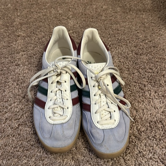 GAZELLE INDOOR SHOES Blue Dawn / Collegiate Burgundy / Collegiate Green - Picture 2 of 5